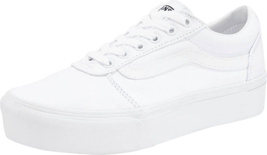Vans Plateausneakers Ward Platform van textielen canvasmateriaal
