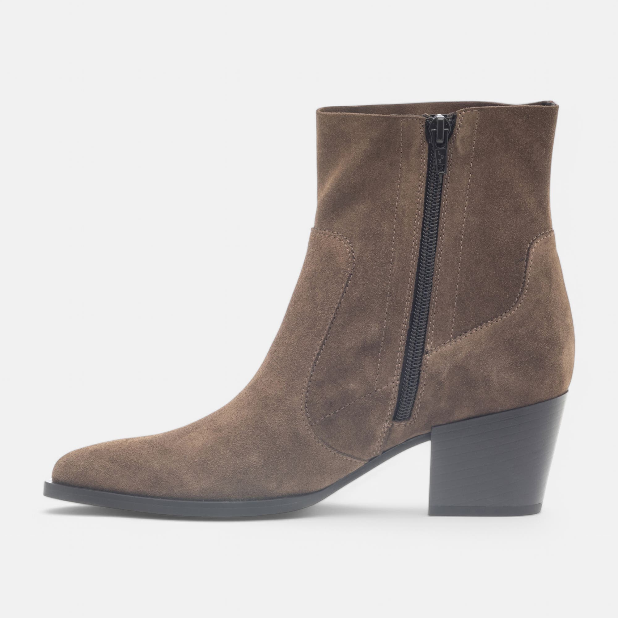 Bottines Femme en cuir camel