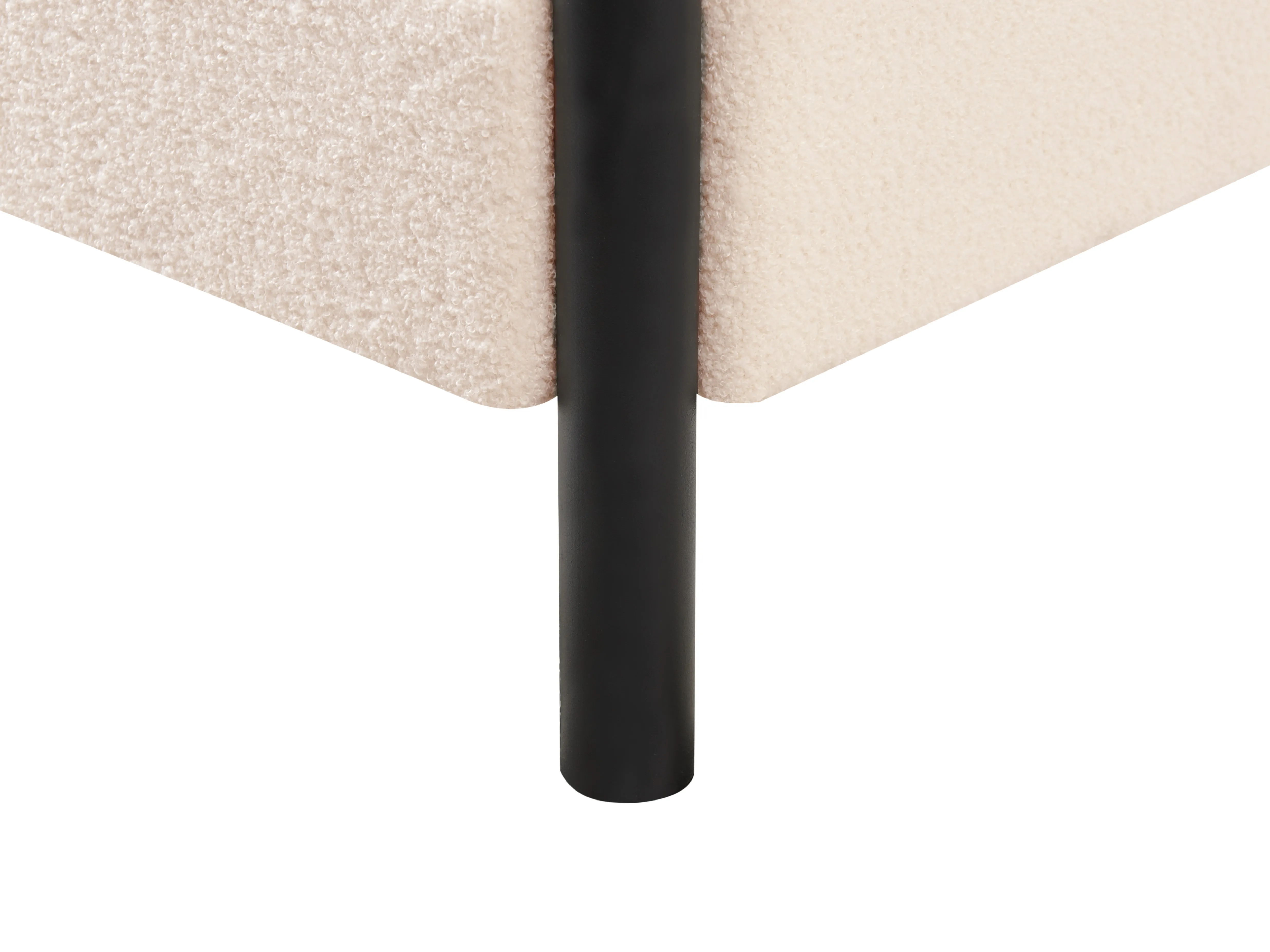 Hemelbed Bouclé DANNEMOIS 180 x 200 cm Beige