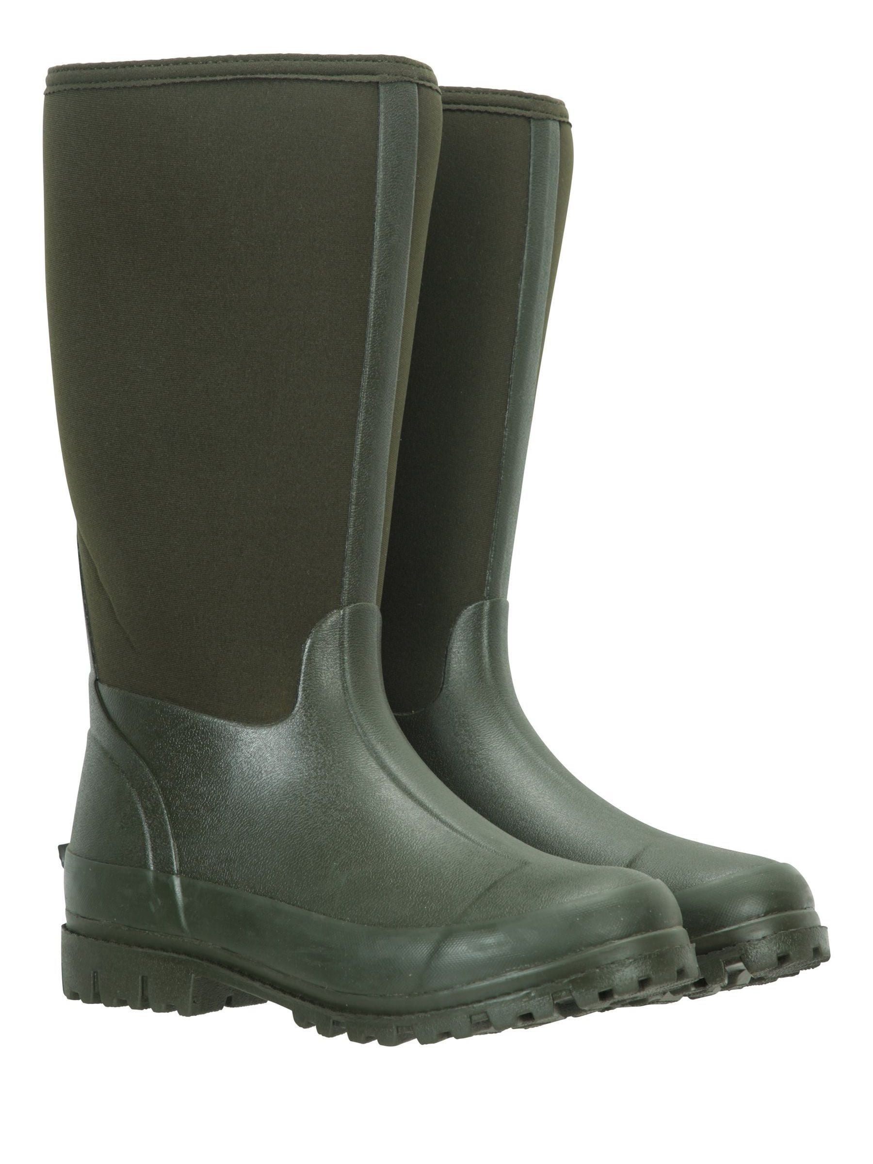 Groen - Mountain Warehouse hoge waterbestendige Mucker laarzen met neopreen voor dames