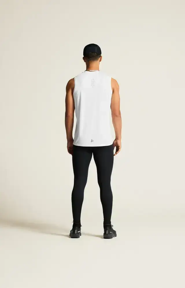 Craft ADV Essence 3 Hardloopshirt Zonder Mouwen Wit Heren