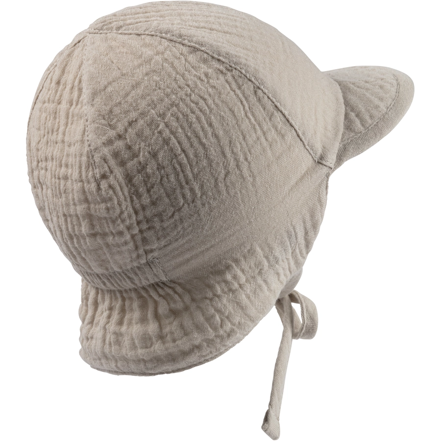Sterntaler Wende-Schirmmütze Nackenschutz beige