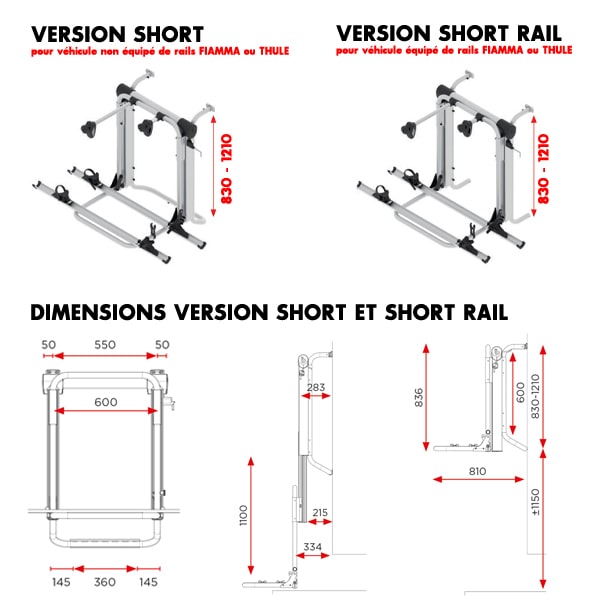Porte-vélos ascensionnel 12V BR SYSTEMS Bike Lift