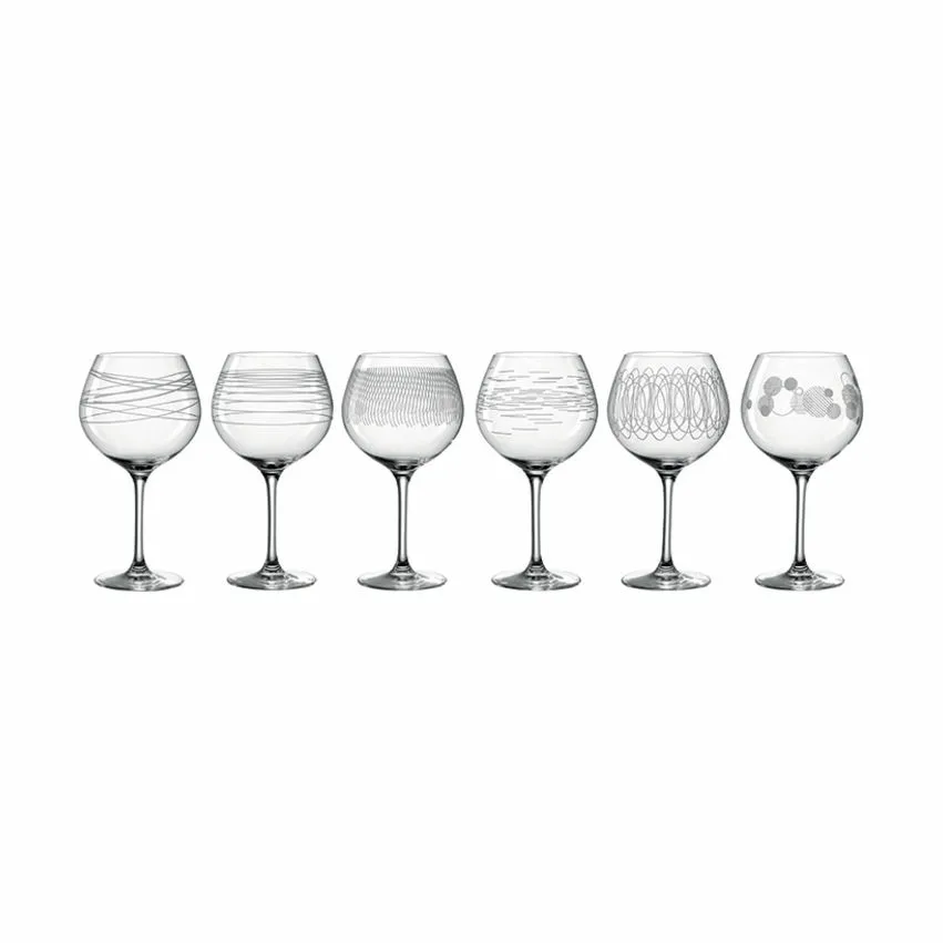Leonardo Burgundy Glas - 6 stk.