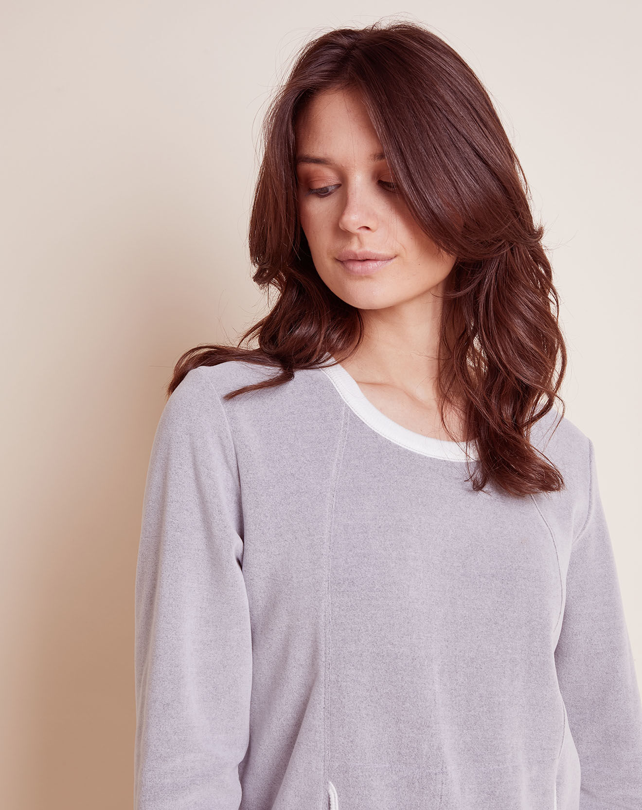 Le Chat Pyjama en Velours Sweet gris