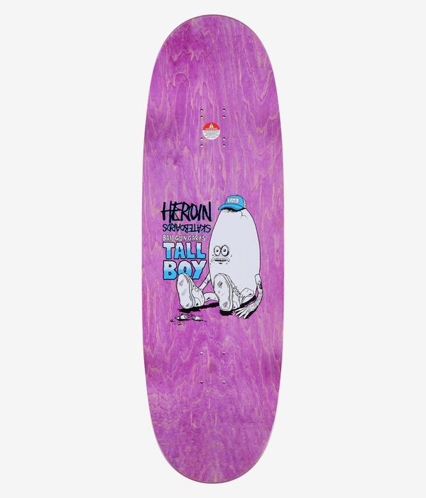 Heroin Skateboards Bail Gun Gary's Tall Boy 10.25