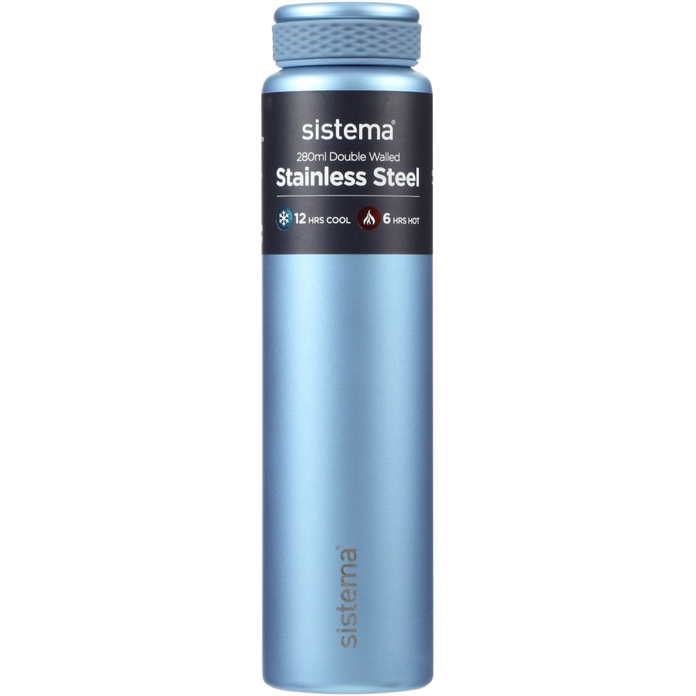 Køb Sistema Peace Blue Stainless Steel Drikkedunk 280 Ml
