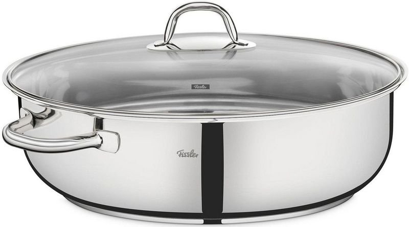 Fissler Special braadpan edelstaal met glasdeksel - 38 cm