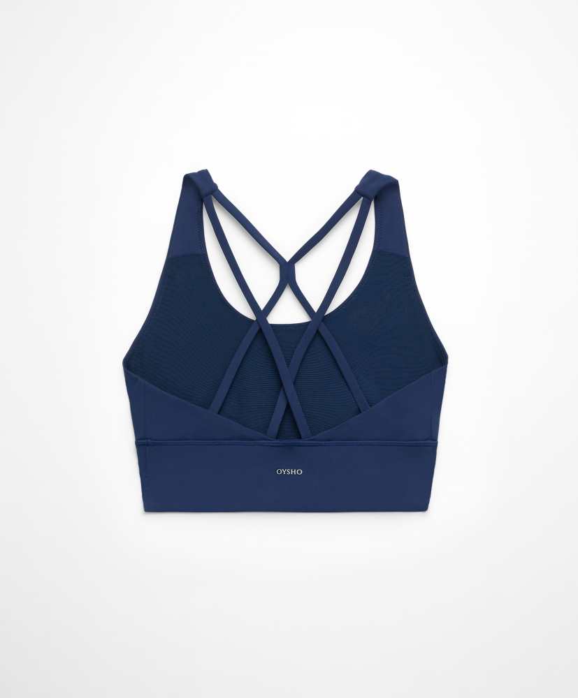 Sutiã esportivo com suporte médio para os seios.