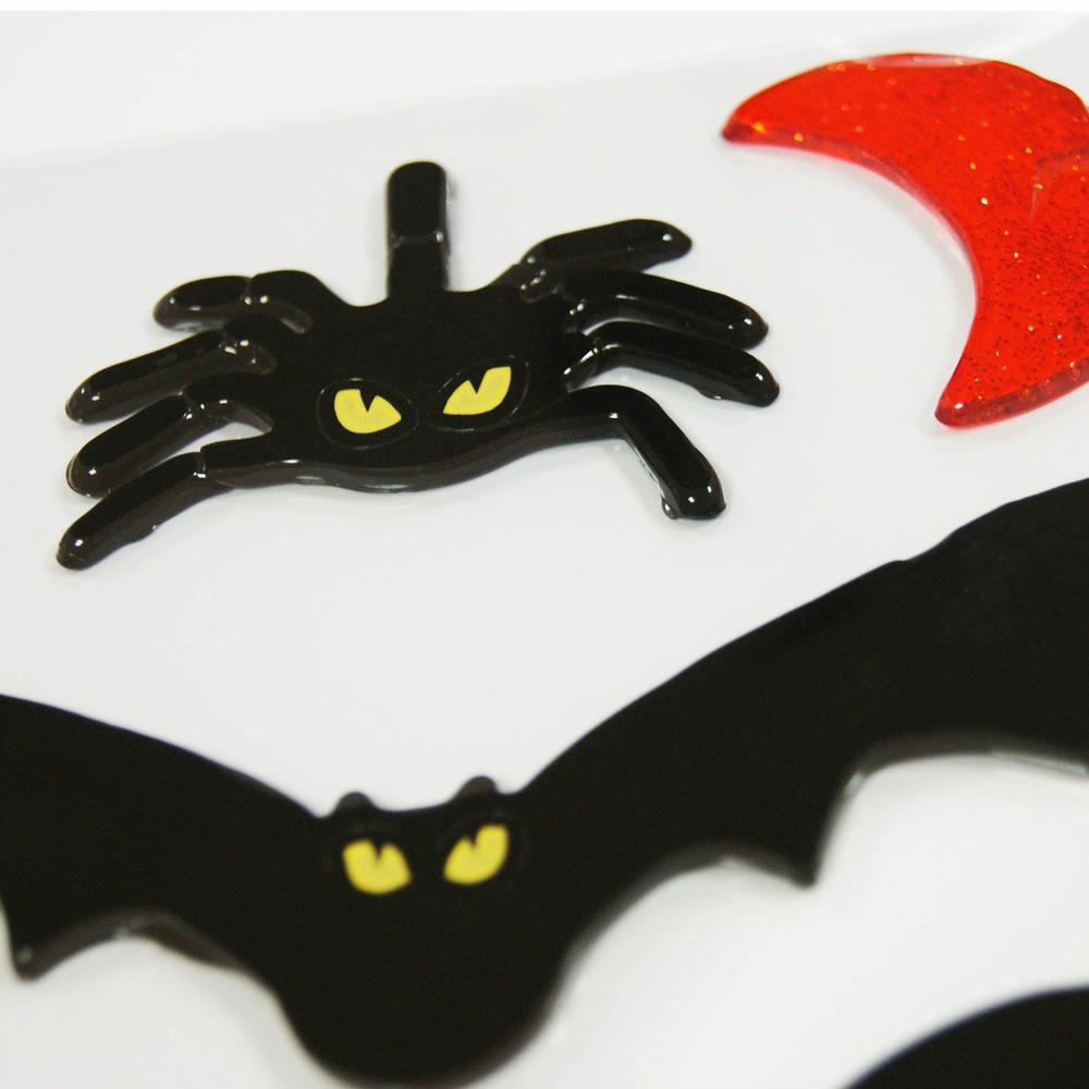 Stickers gel halloween - chauves-souris