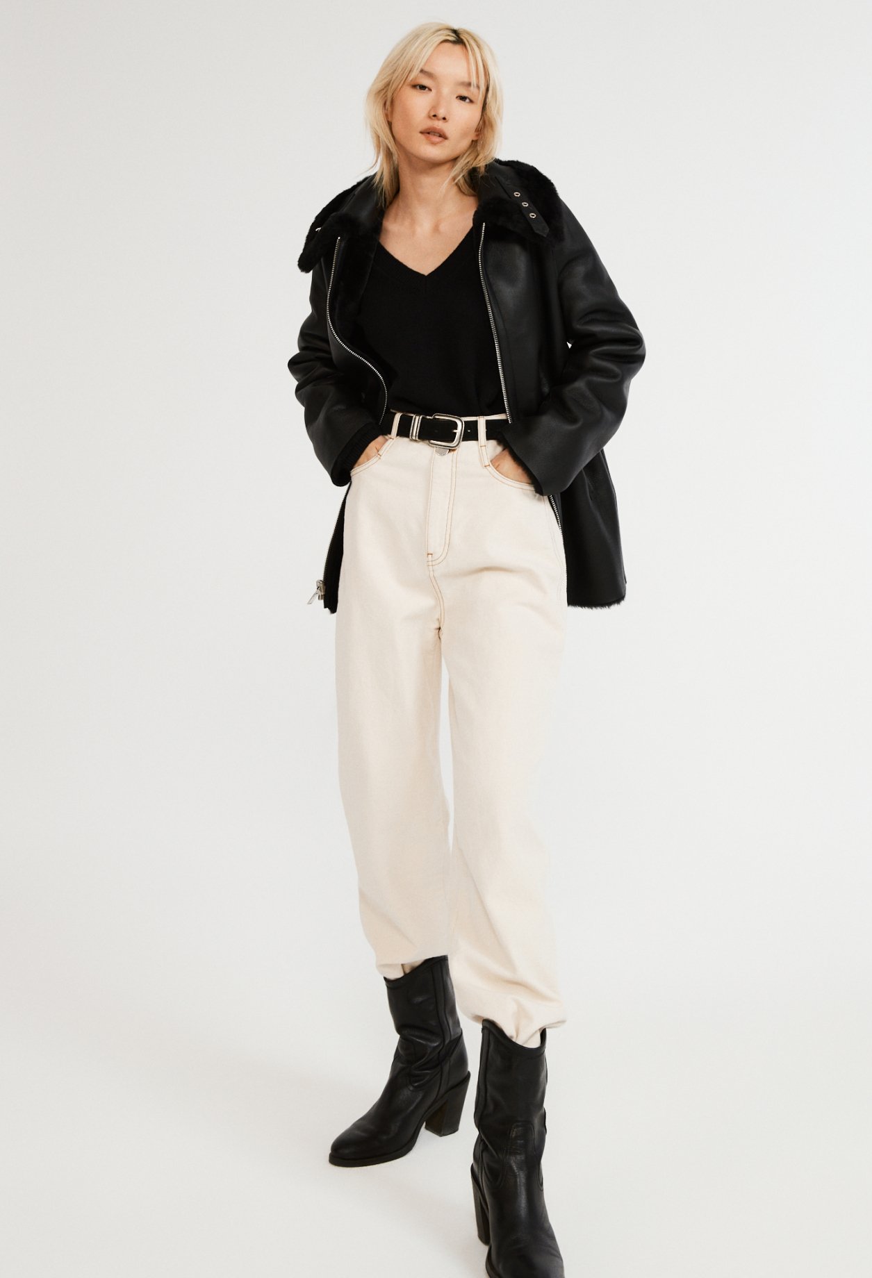 Manteau zippe