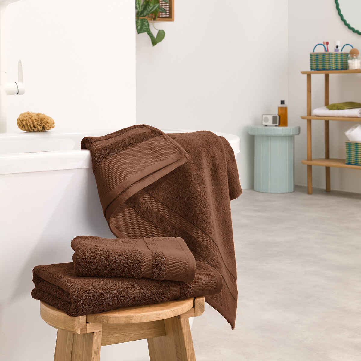 LA REDOUTE INTERIEURS<br>Toalha de algodão penteado 600g/m2, Kheops