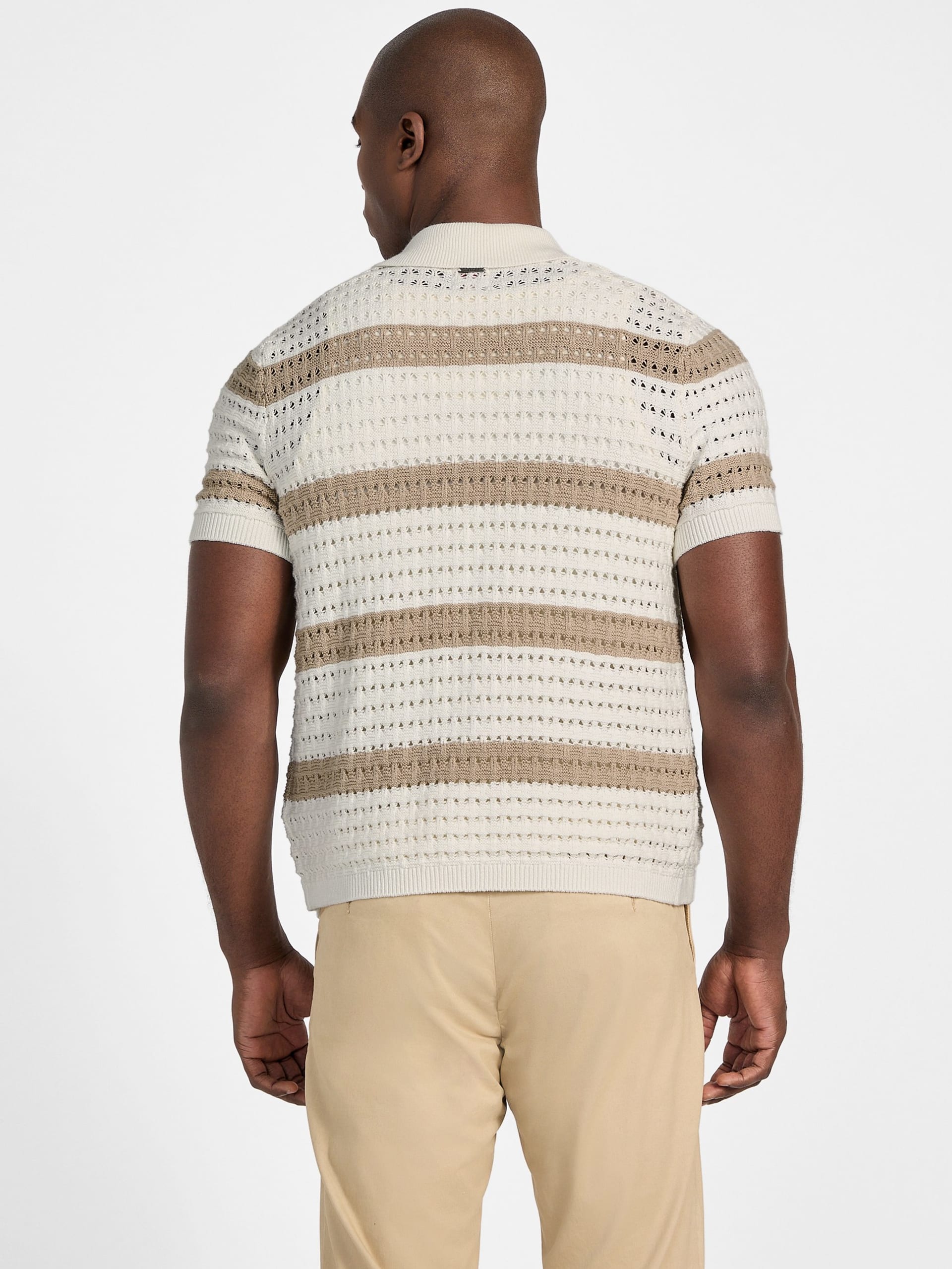 Camisa de crochê listrada Eco Joshua