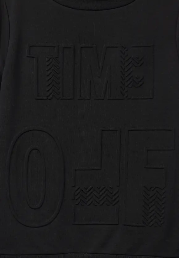 Sweatshirt mit Stehkragen - Black