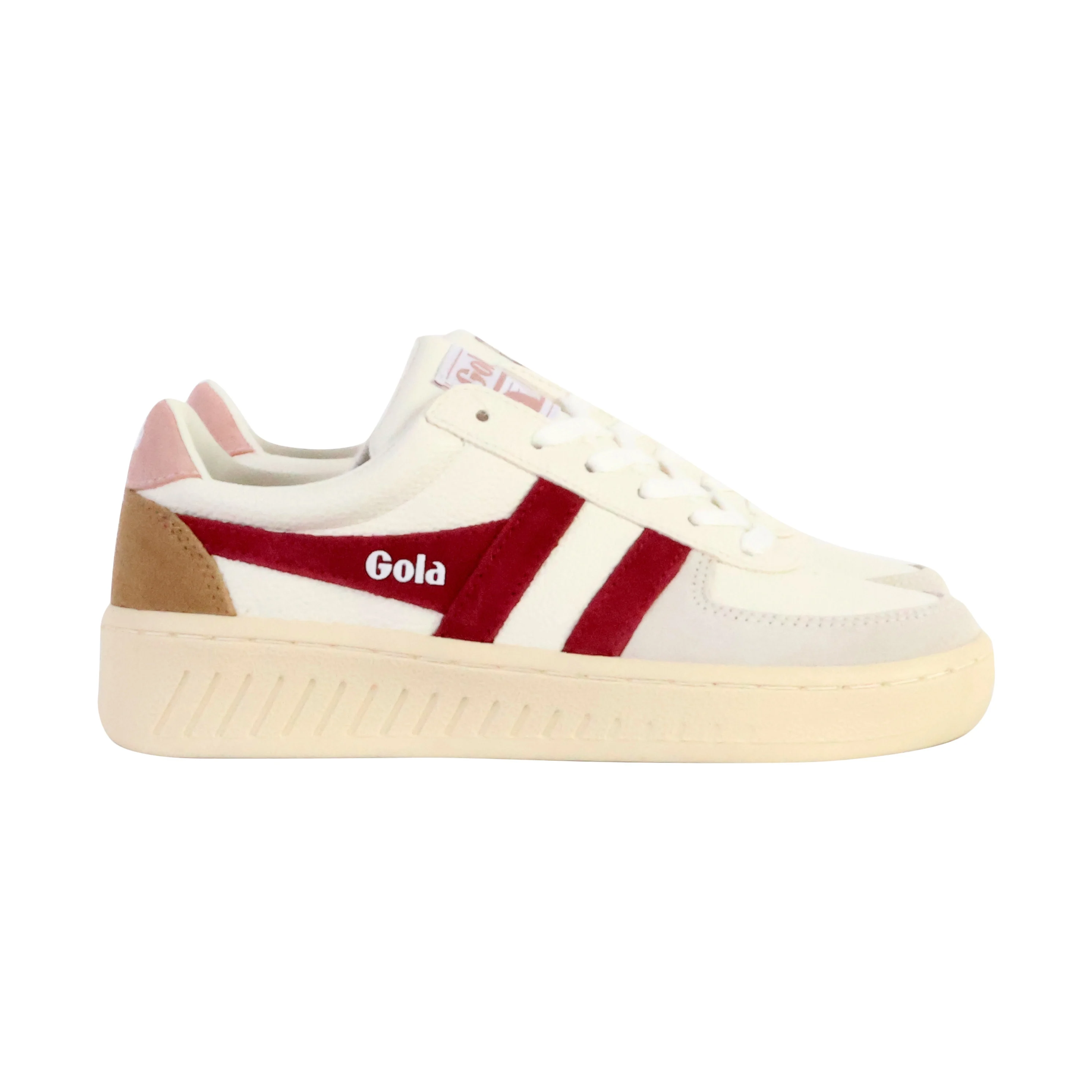 Basket cuirgrandslam trident | Rouge