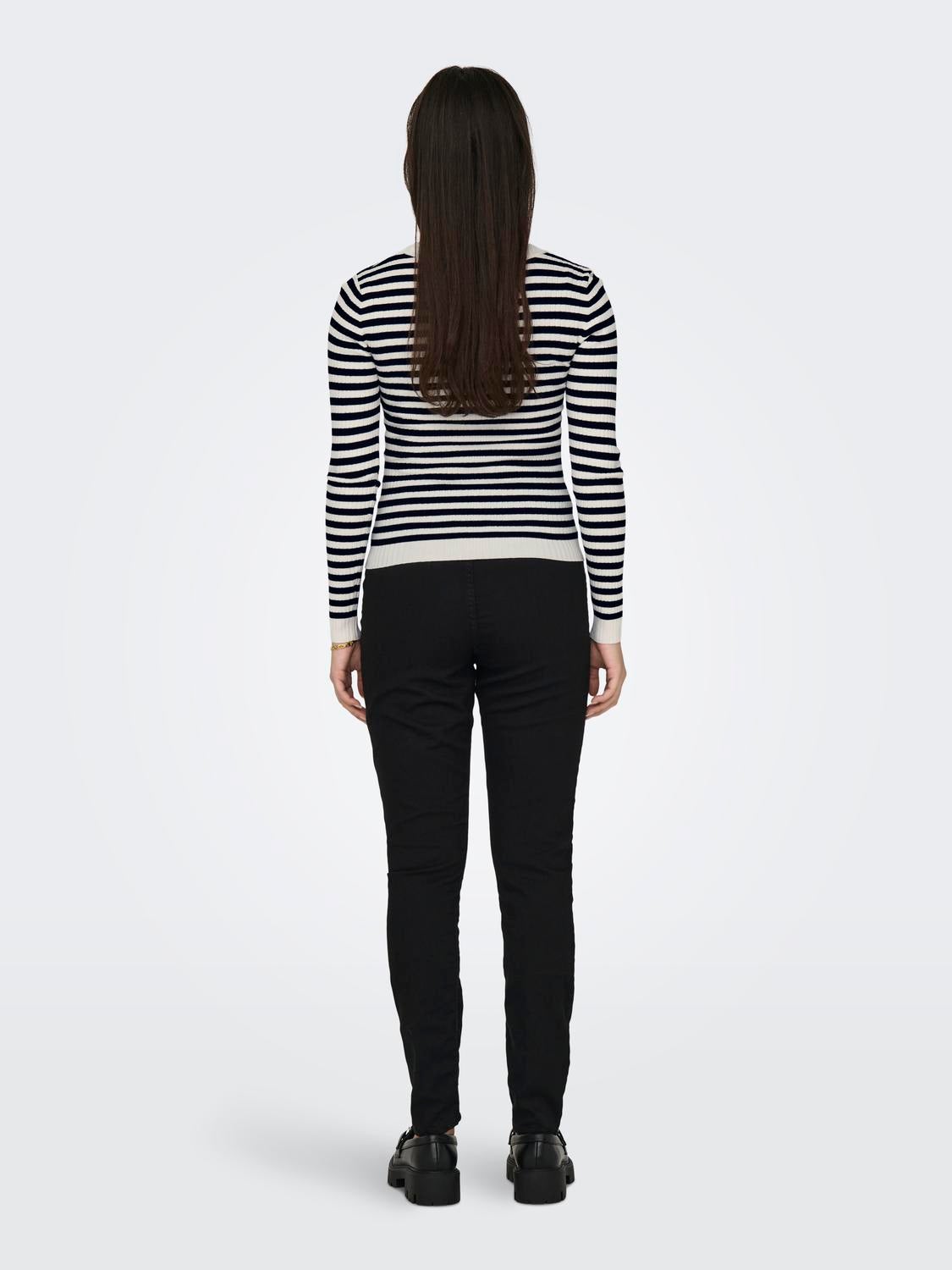 JDYPLUM Strickpullover Cloud Dancer