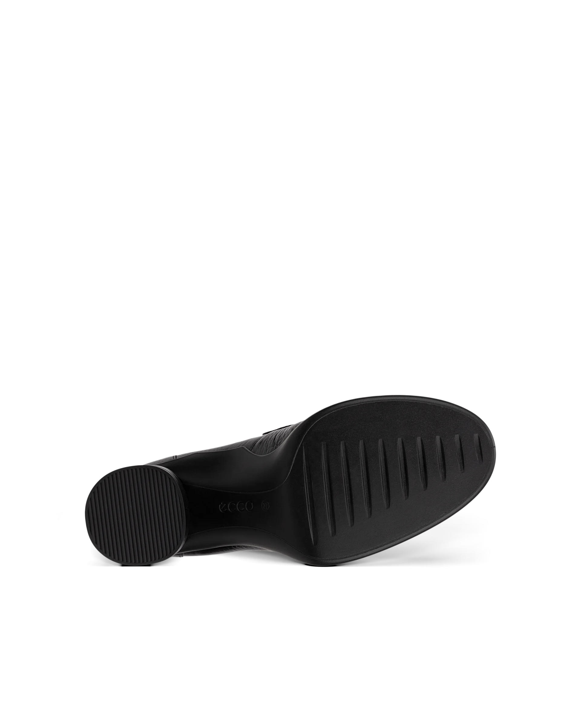 ECCO SCULPTED LX 55 Damen Lederloafer mit Blockabsatz Schwarz
