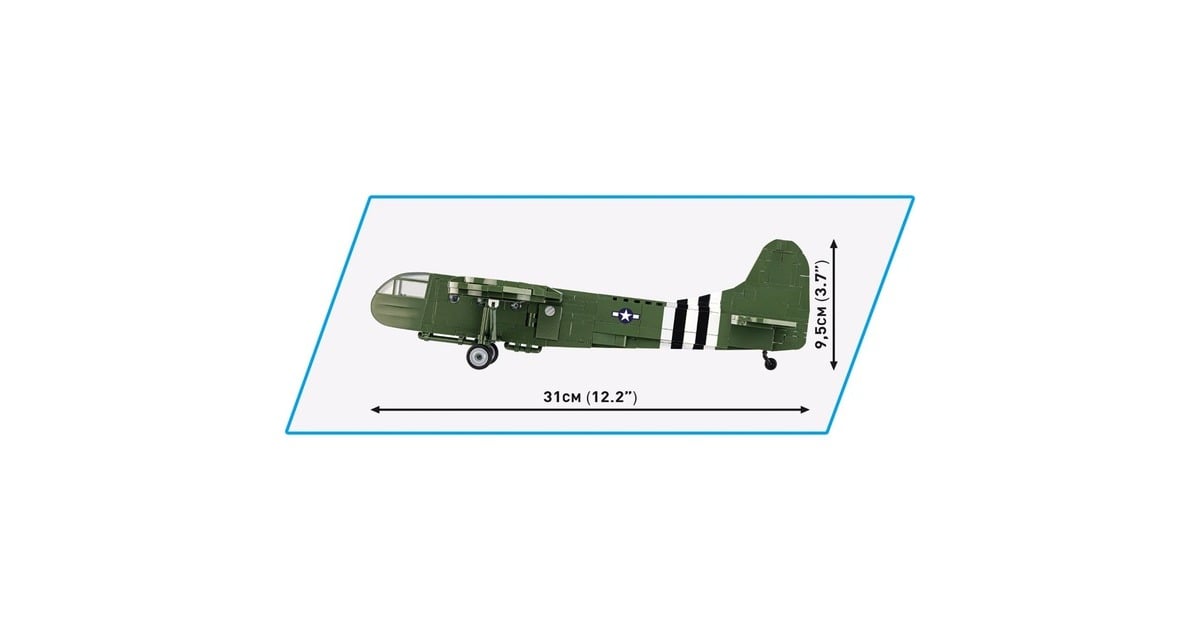 COBIHistorical Collection - Waco CG-4 Constructiespeelgoed  (Schaal 1:48)