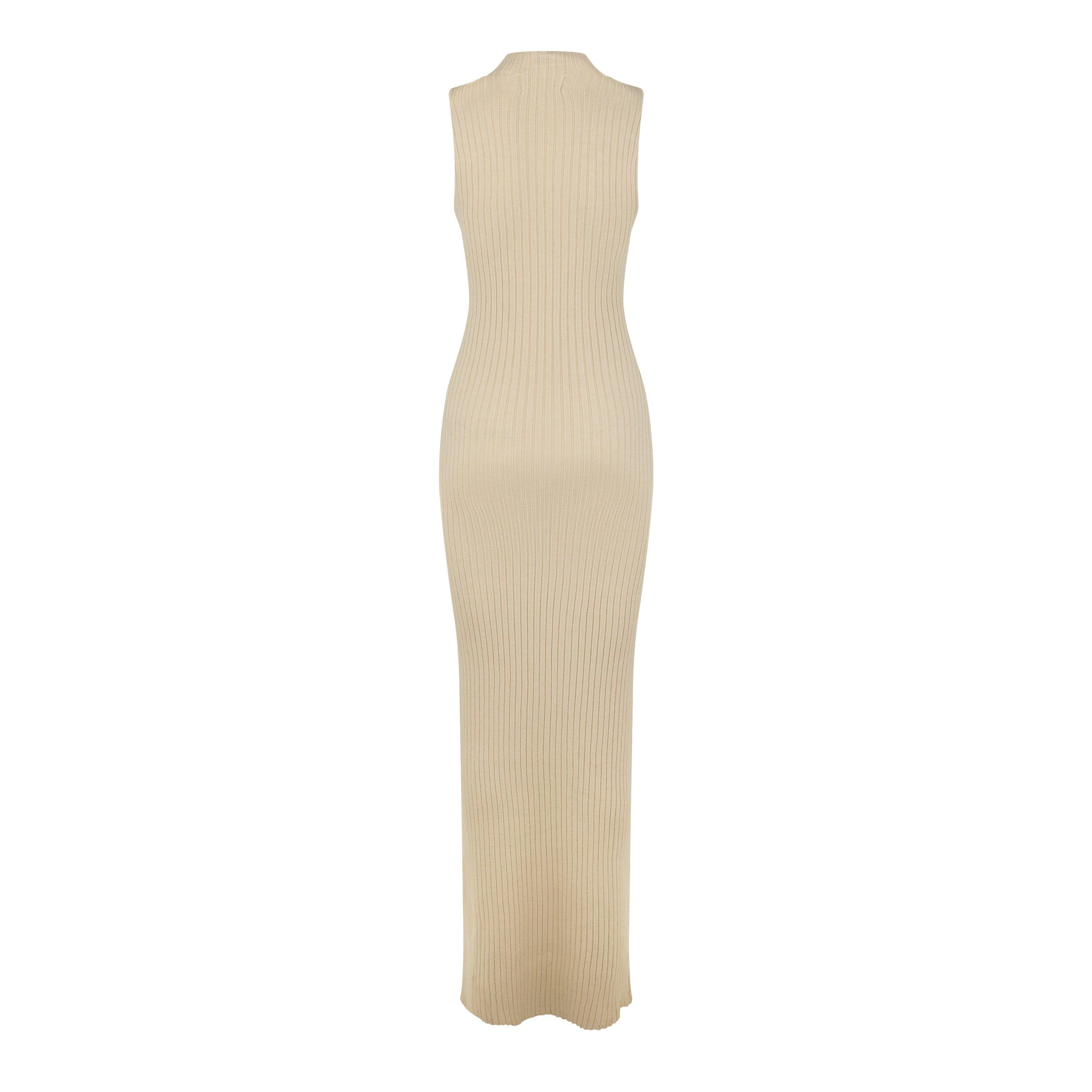 Jack Wills JW High Neck Ribbed Maxi Dress