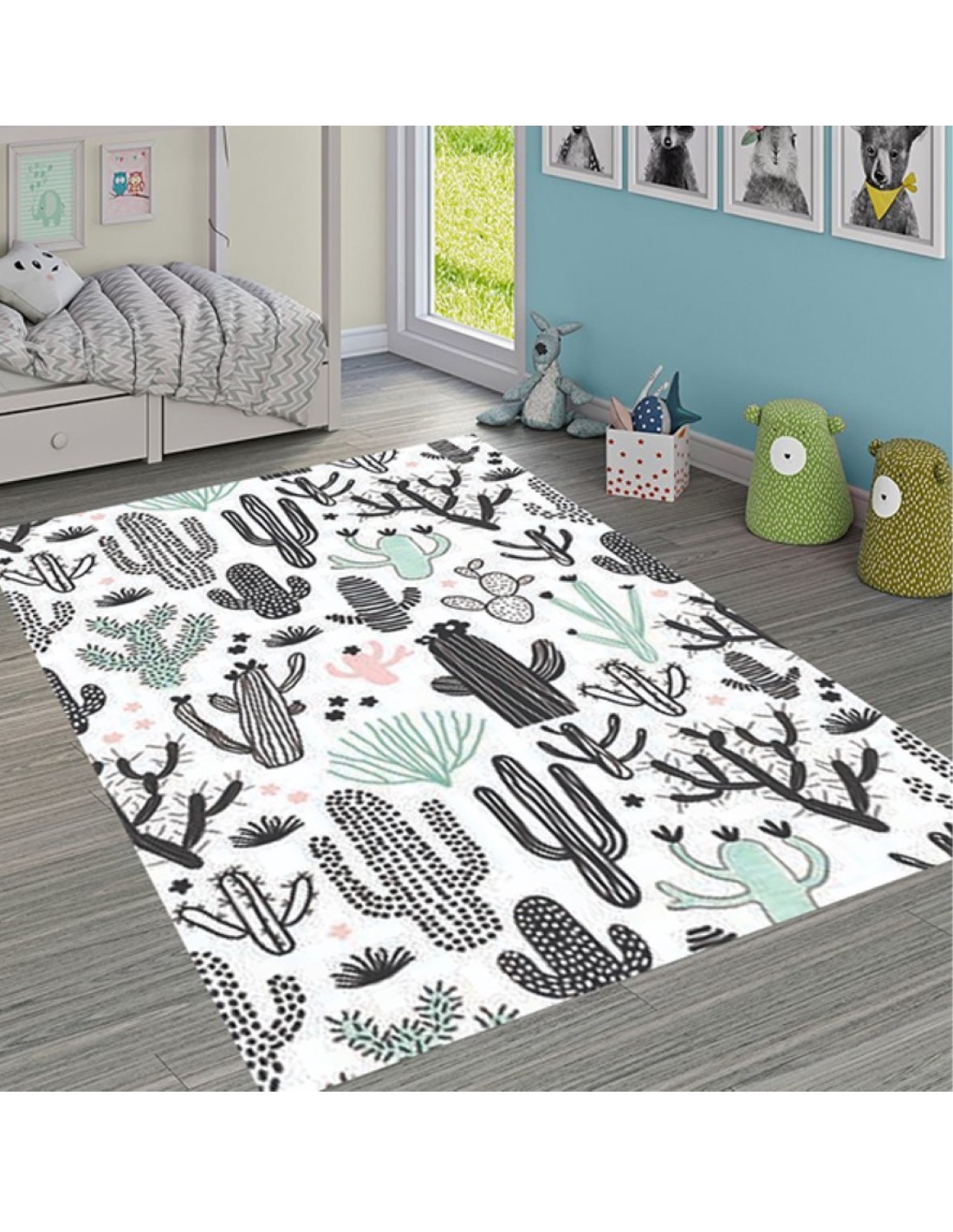 Mani Textile TPS_ENF_CACTUS00 - Tapis pour chambre Enfant