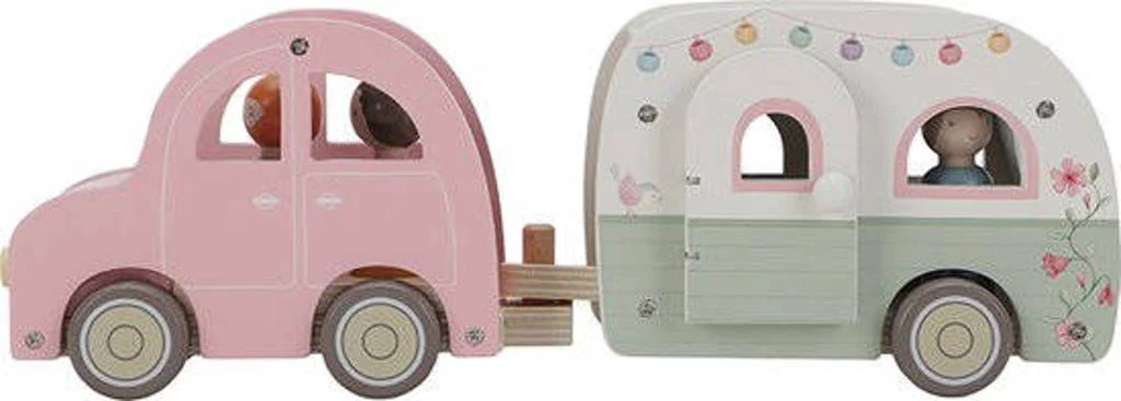 Speelgoed auto met caravan