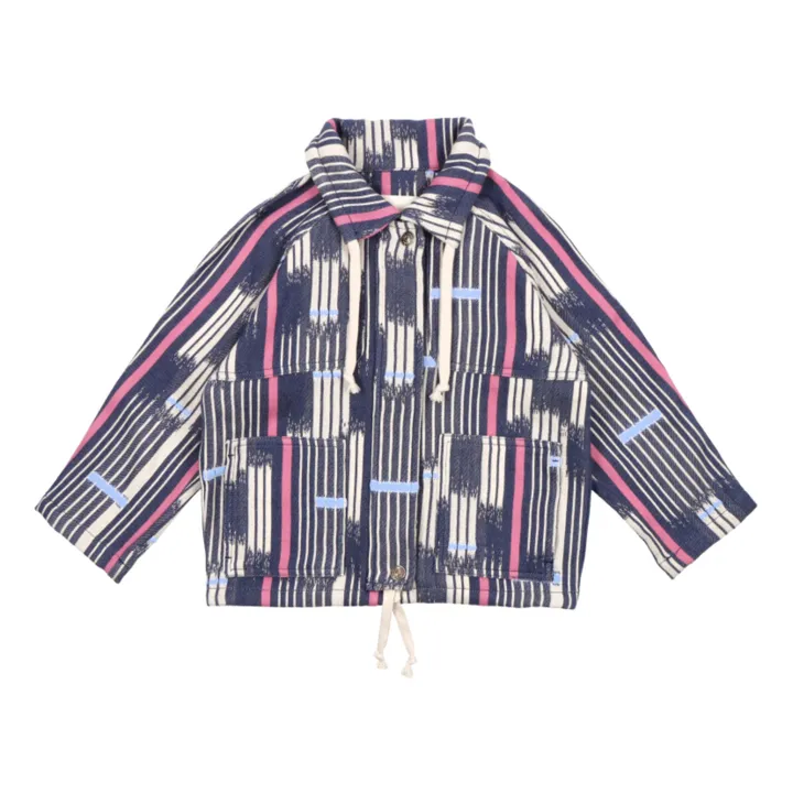the new society Veste Rayé Echo - Collection Femme | Bleu foncé