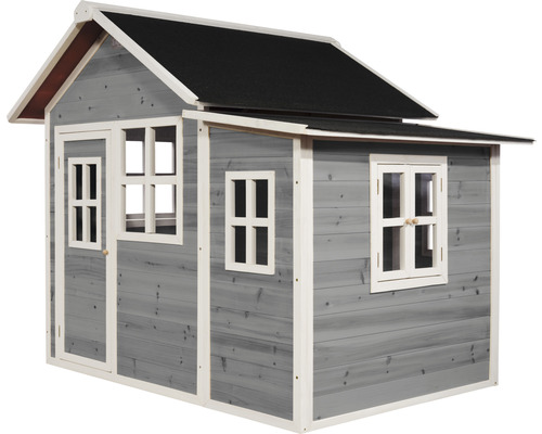 EXIT Loft 150 speelhuis, 159 x 188 x 149 cm, hout, grijs