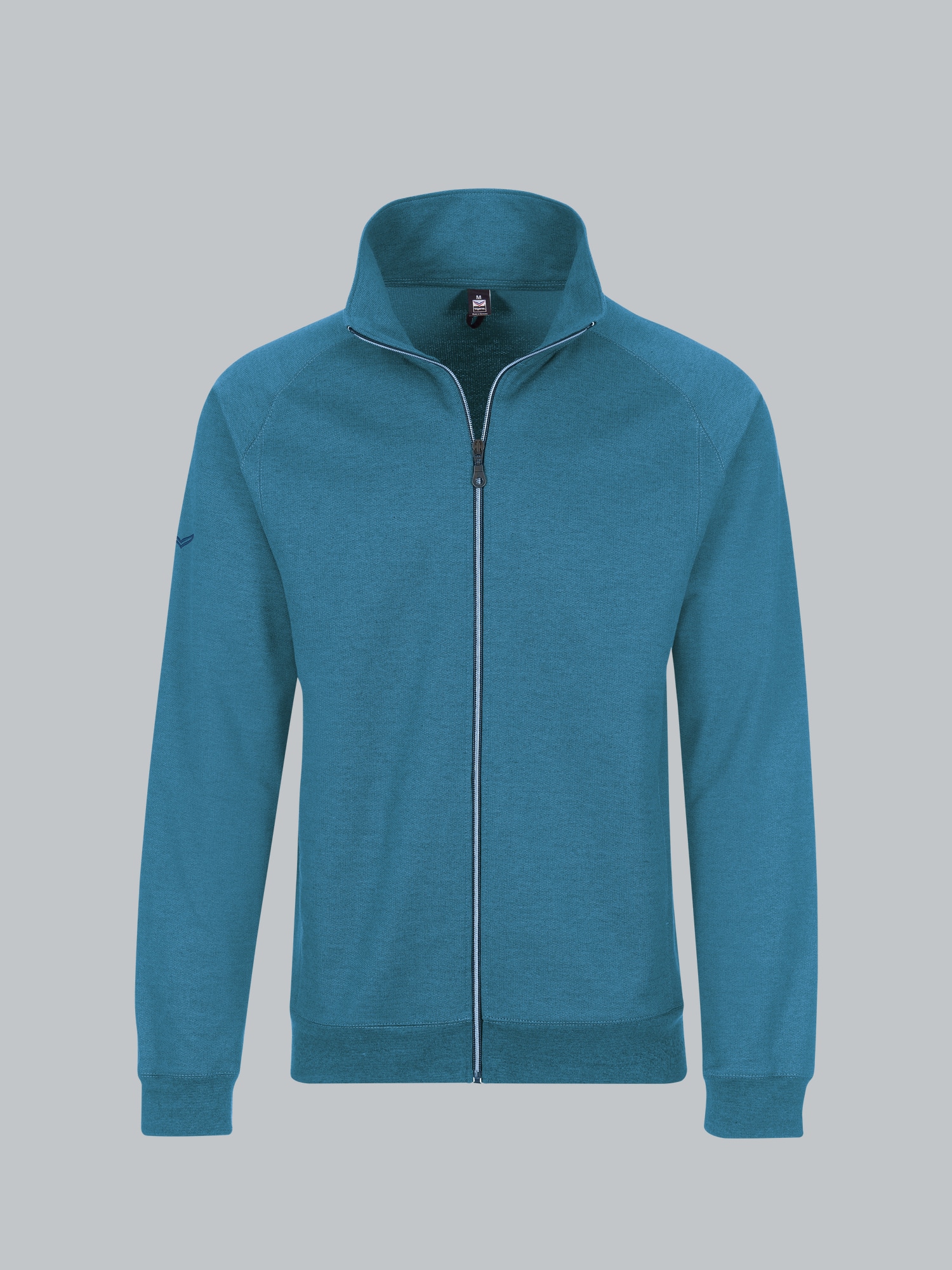 Raglanjacke aus Sweat-Qualität Saphir-light-melange
