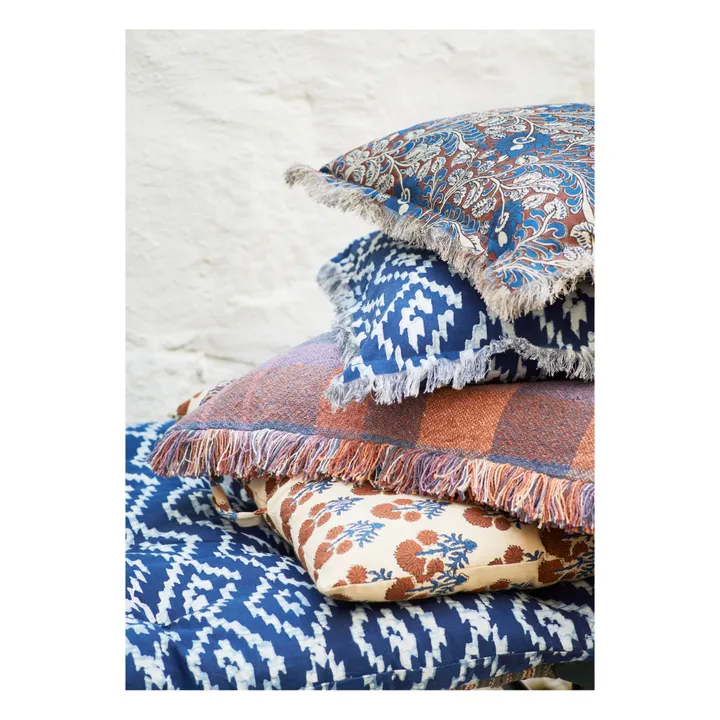 Madam Stoltz Housse de coussin  | Bleu