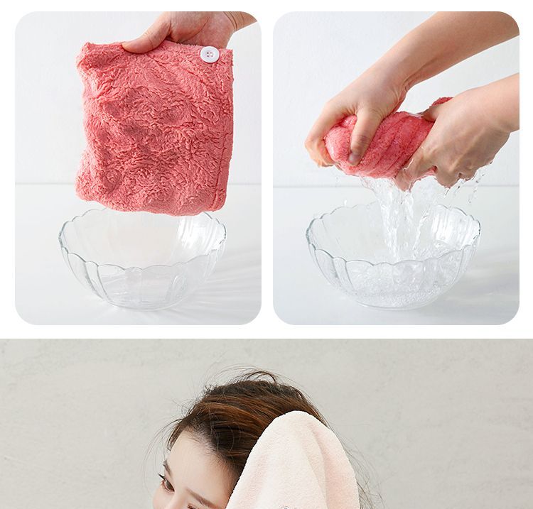Home Simply - Geborduurde handdoek voor het drogen van haar