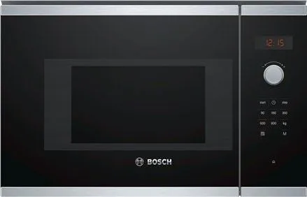 Bosch Serie | 4 BFL523MS0 - Mikrobølgeovn - til indbygning - 20 liter - 800 W - rustfrit stål