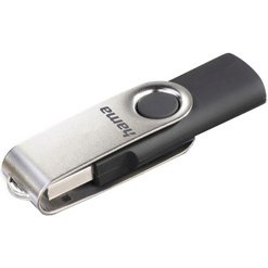 Clé USB 2.0 'Rotate', 64 GB, noir/argent