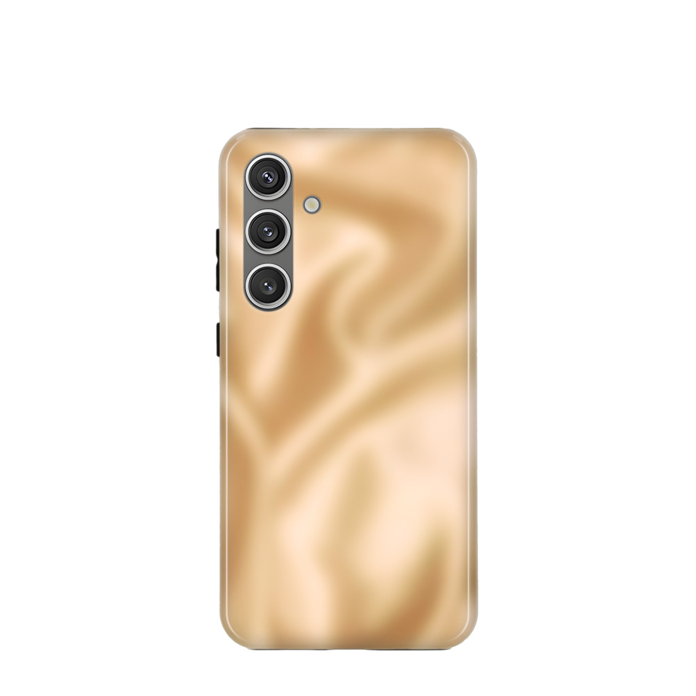 Samsung Galaxy S24 Plus Hybrid (Kunststoff / Gummi) Hülle Seidenglanz 1 - Gold