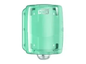 Dispenser Aftørringsrulle Tork W2 Vægophæng op til 30 cm Hvid/Turkis,1 Stk/krt