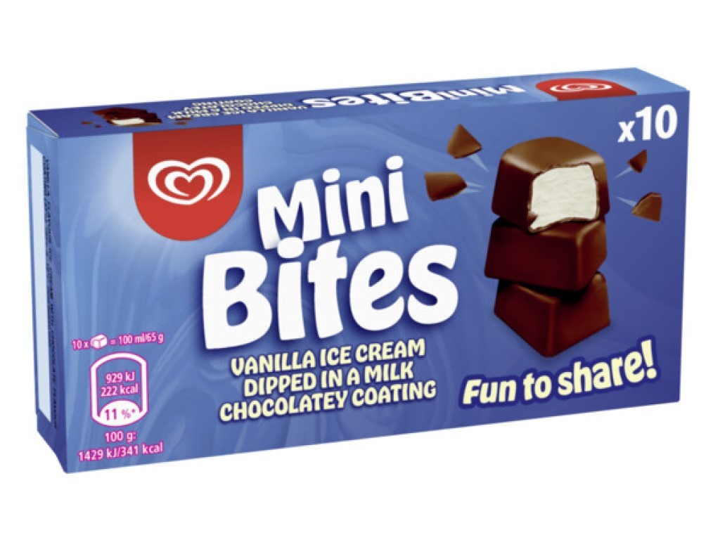 GELADO MINI BITES OLÁ BAUNILHA 10X10ML