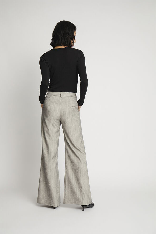 MUNTHE EILEEN Sparkly Pinstriped Pants Grey