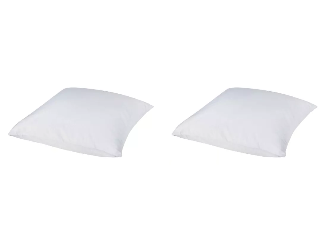Lot de 2 protèges oreillers molleton 100% coton bio 65x65