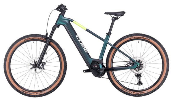 VTT Électrique Semi-Rigide Cube Reaction Hybrid SLT 750 Shimano XT 12V 750 Wh 27.5'' Vert Goblin