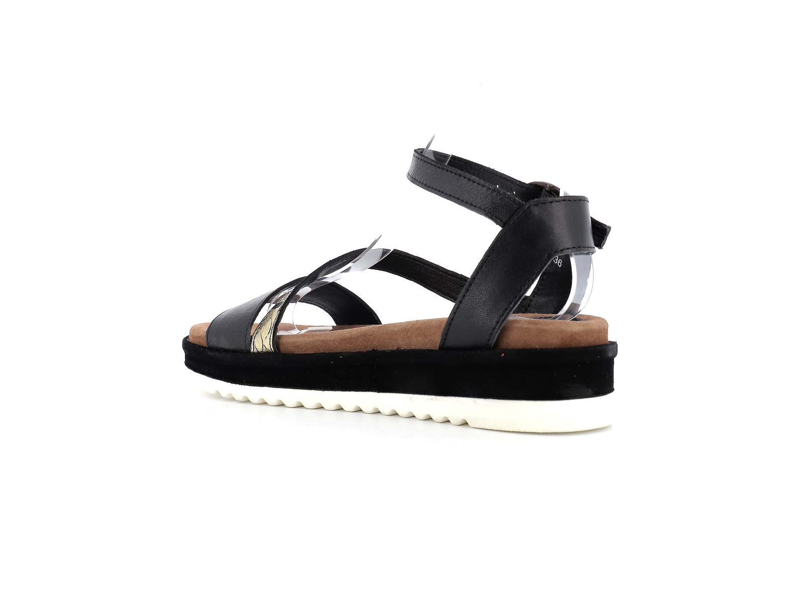 Metamorf ose-LACELLULE Cuir Noir Or