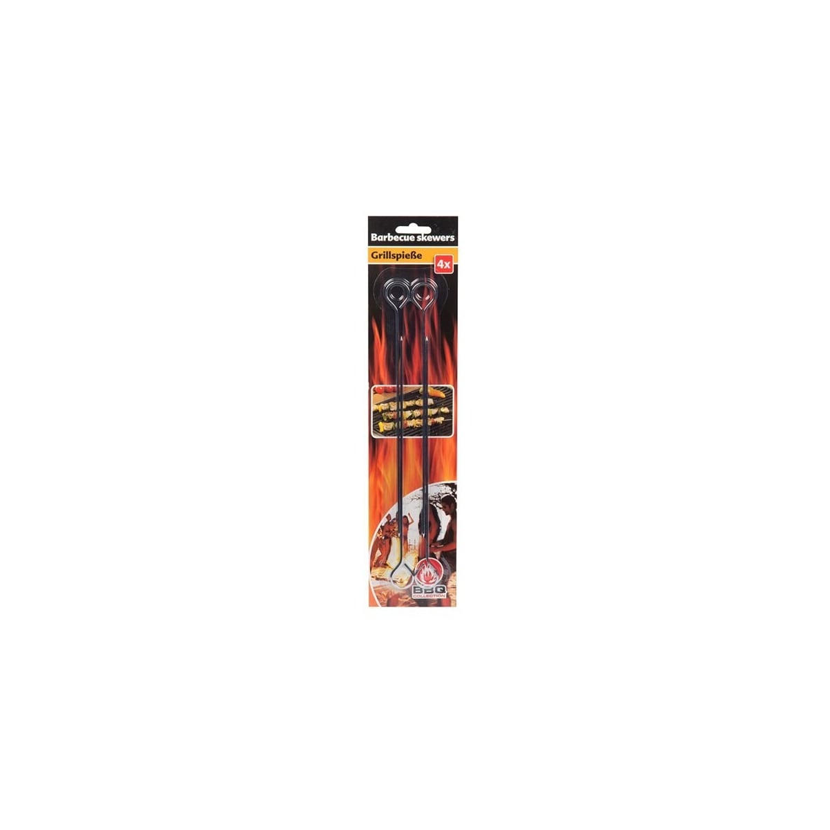 4-pk grillspyd 24cm