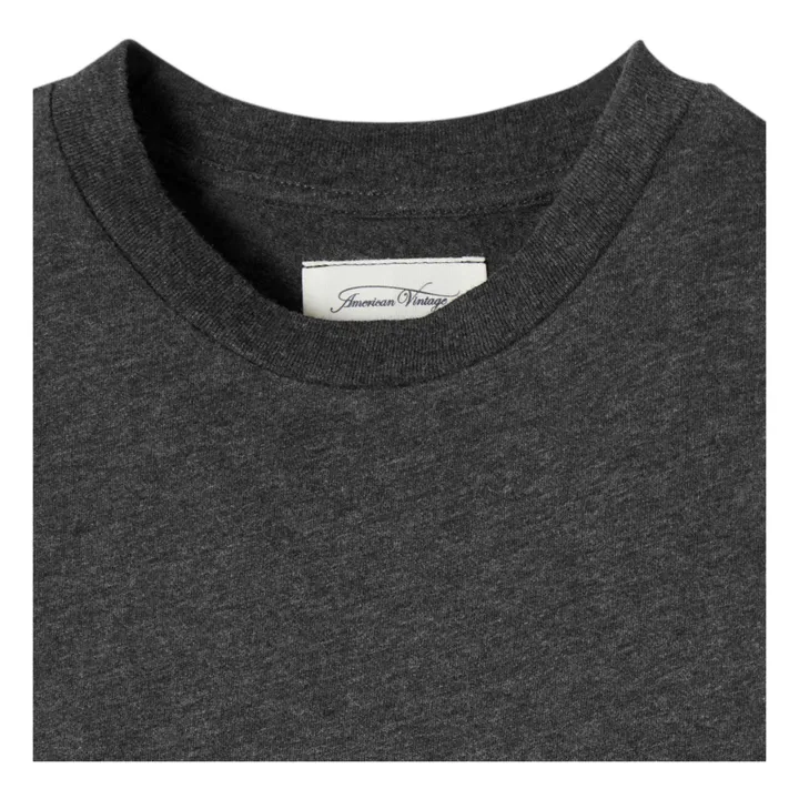 American Vintage T-shirt Manches Longues Gamipy | Gris anthracite