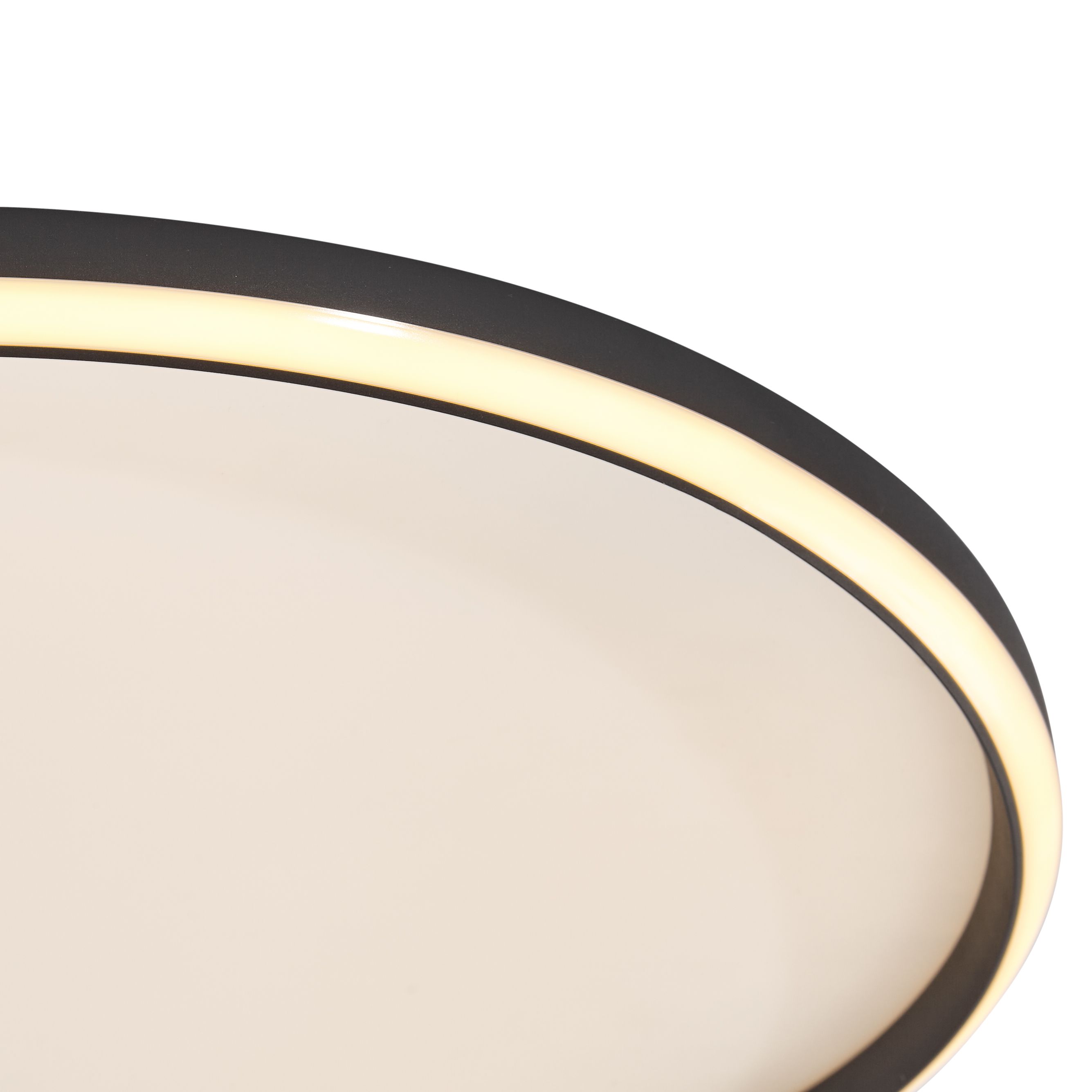 Design plafondlamp zwart met wit incl. LED 3-staps dimbaar - Xavi