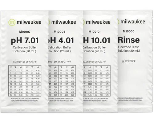 Milwaukee M1000AB Aquarium Starter Pack pH-bufferoplossingen (25 x 20 ml) Wateranalyse