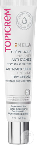 Topicrem Mela Crème Jour Unifiante Anti-Taches Tube 40ml