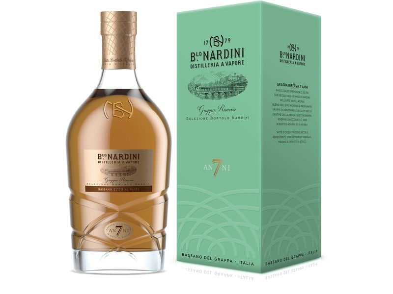 Nardini Bortolo Sel.Riserva 7y 45% 0.7 l Fruchtiger Italienischer Grappa