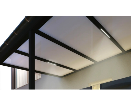Terrasoverkapping/veranda Easy met LED-verlichting, 400 x 300 cm, antraciet