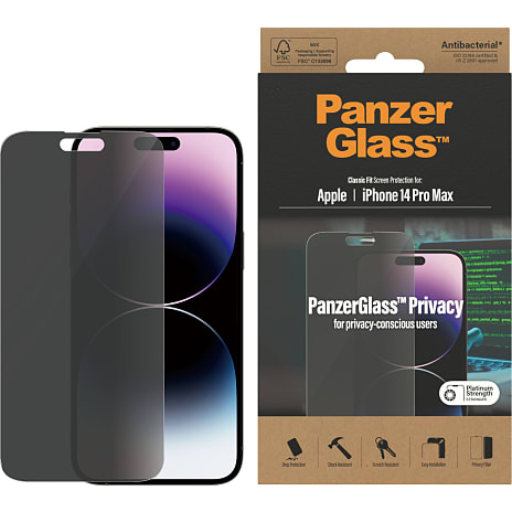 PanzerGlass skærmbeskyttelse iPhone 14 Pro Max