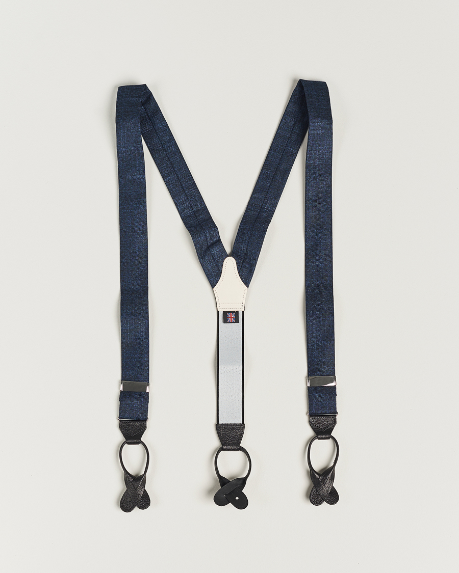 Albert Thurston Hardy Minnis Bamboo Braces 38mm Navy