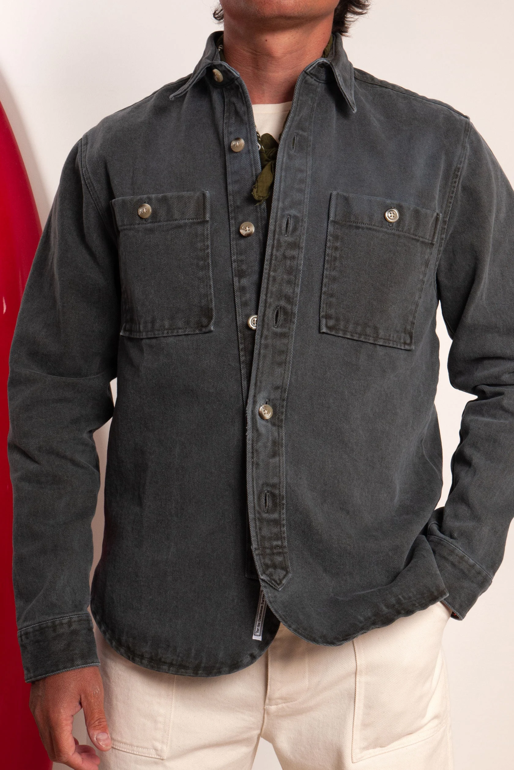 Surchemise twill | Gris