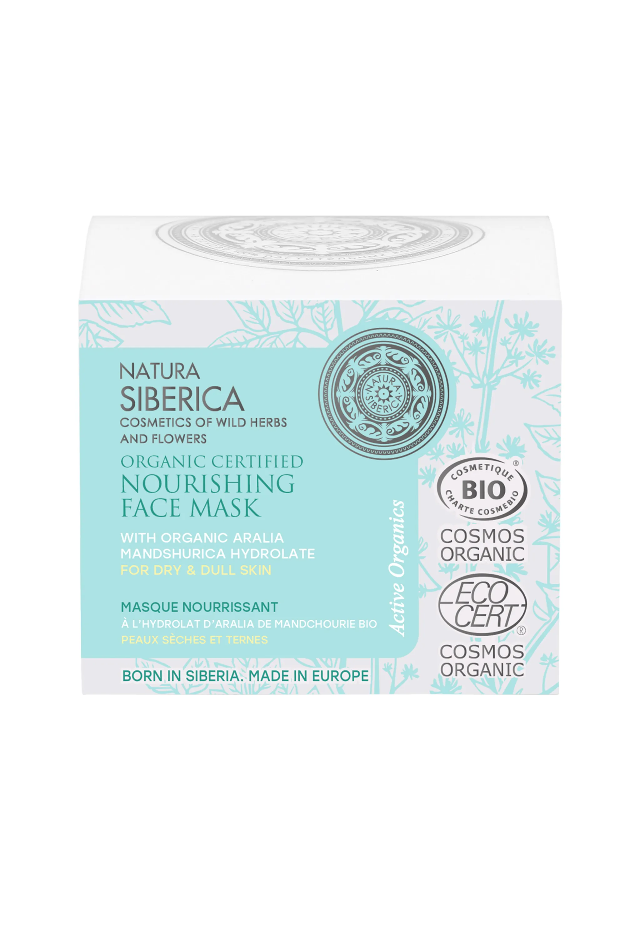 Natura Siberica Masque visage Bio nourrissant à l’Aralia de Mandchourie-50 ml
